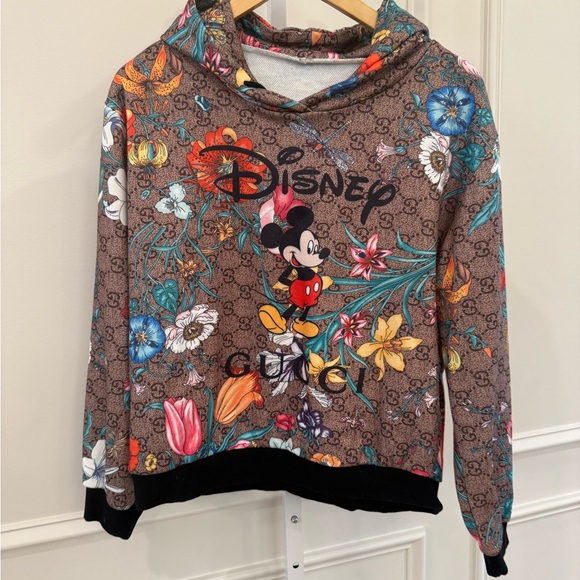 Disney Mickey Mouse Floral Hoodie - Picture 1 of 8